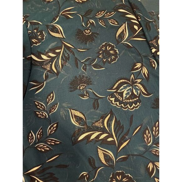 Lane Bryant Women's Plus 18W Blue Floral Blouse Short Sleeve - Picture 3 of 8